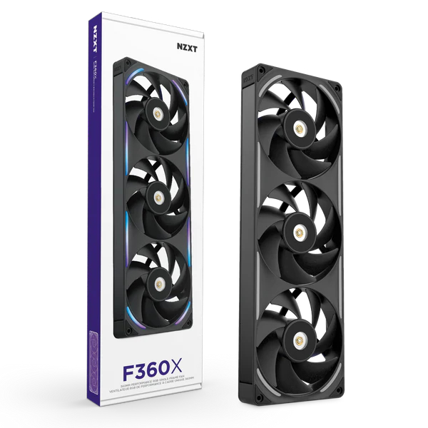 NZXT F360X Black 360mm Performance RGB Single-Frame Fan : RF-U36ON-B1