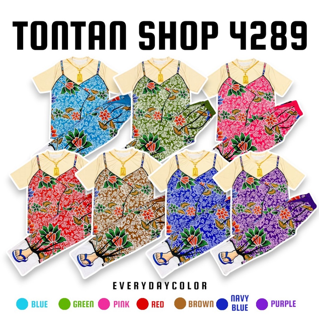 ( TTSSET07-2 ) ชุดเซท ขายาว เสื้อยืด ลายสายเดี่ยว กระโจมอก 7สี มีไซส์ L-2XL