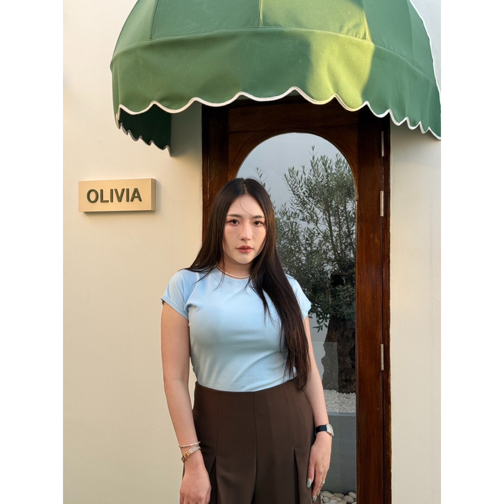 A58 เสื้อ mini crop muenfun