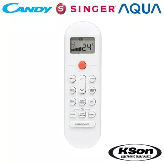 รีโมทแอร์ แคนดี้ ซิงเกอร์ อควา อะไหล่แอร์ CANDY SINGER AQUA Air Conditioner Remote Control