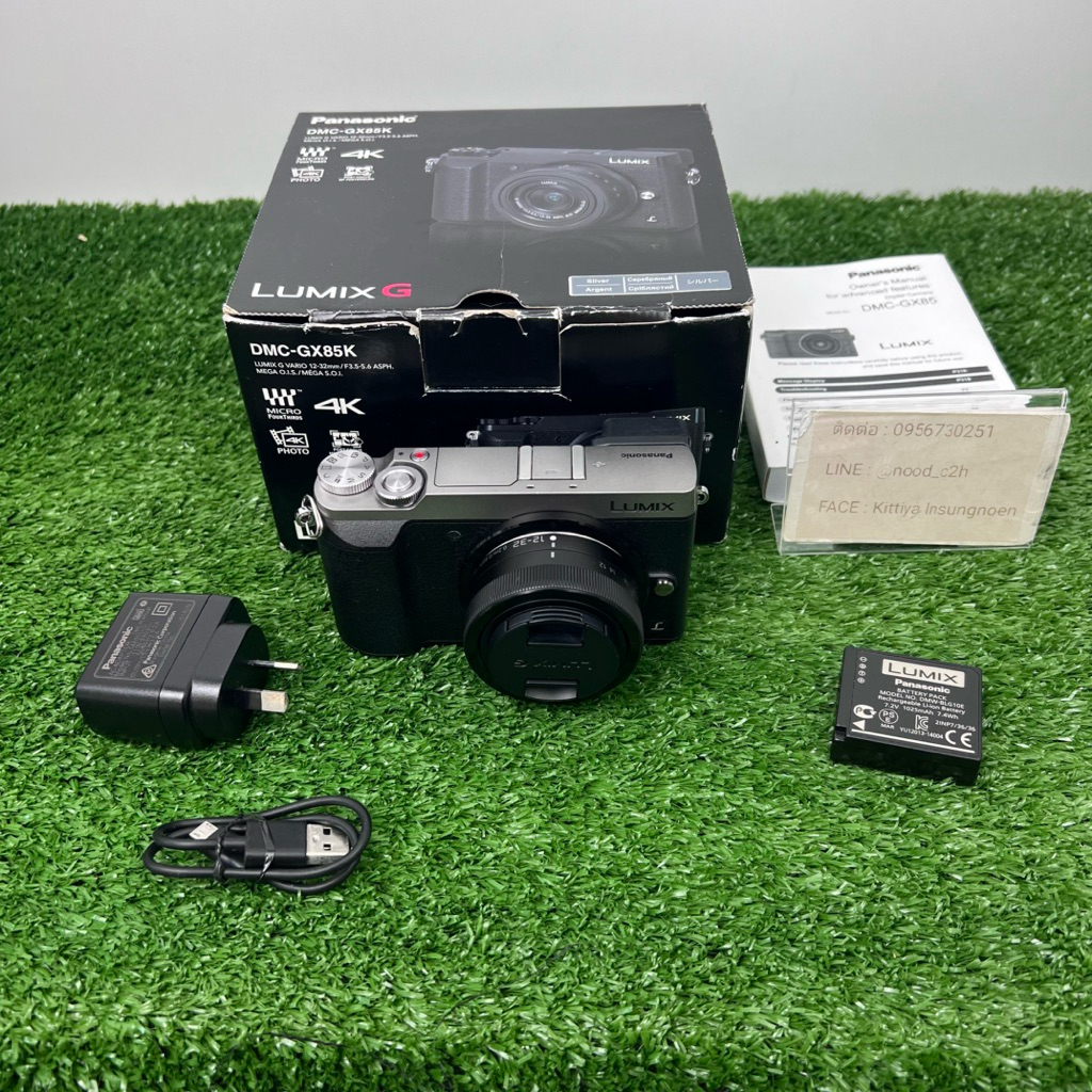 กล้อง Panasonic Lumix GX85 พร้อมเลนส์12-32mm Lumix GX85 หมดประกัน สภาพสวย