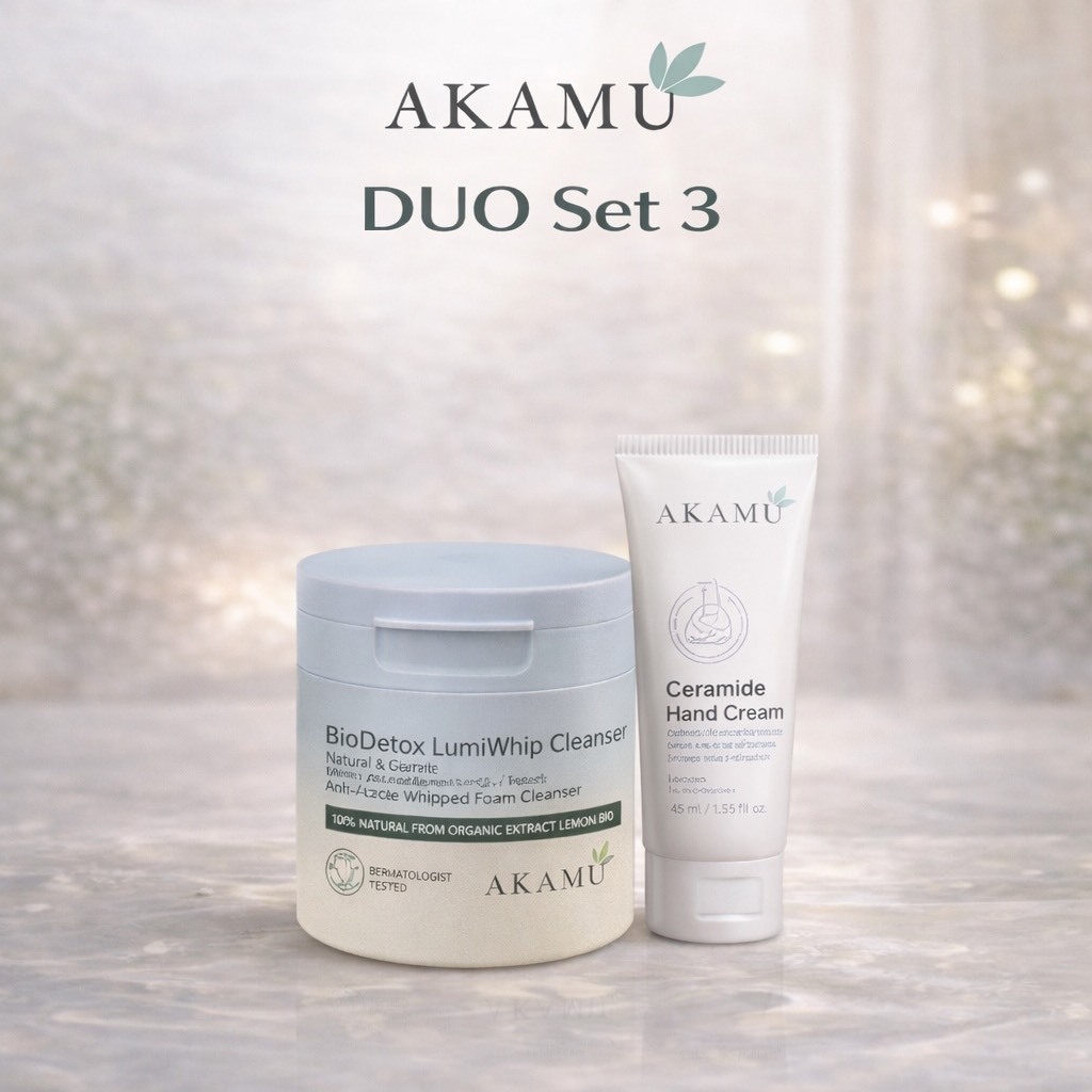 DUO Set 3 : BioDetox LumiWhip Facial Cleanser + Ceramide Hand Cream [ครีมล้างหน้า + ครีมบำรุงมือ] สูตรพรีเมียม