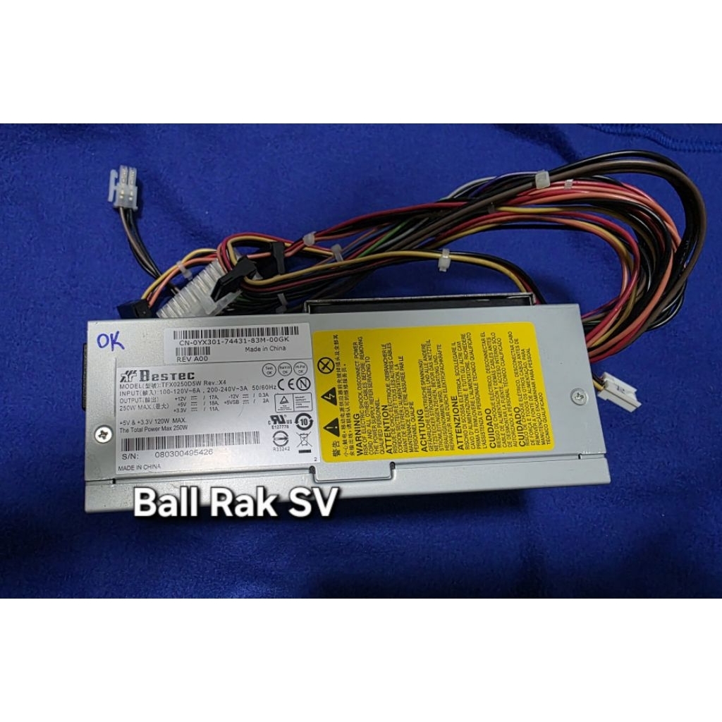Power Supply Bestec TFX0250D5W Rev.:X4