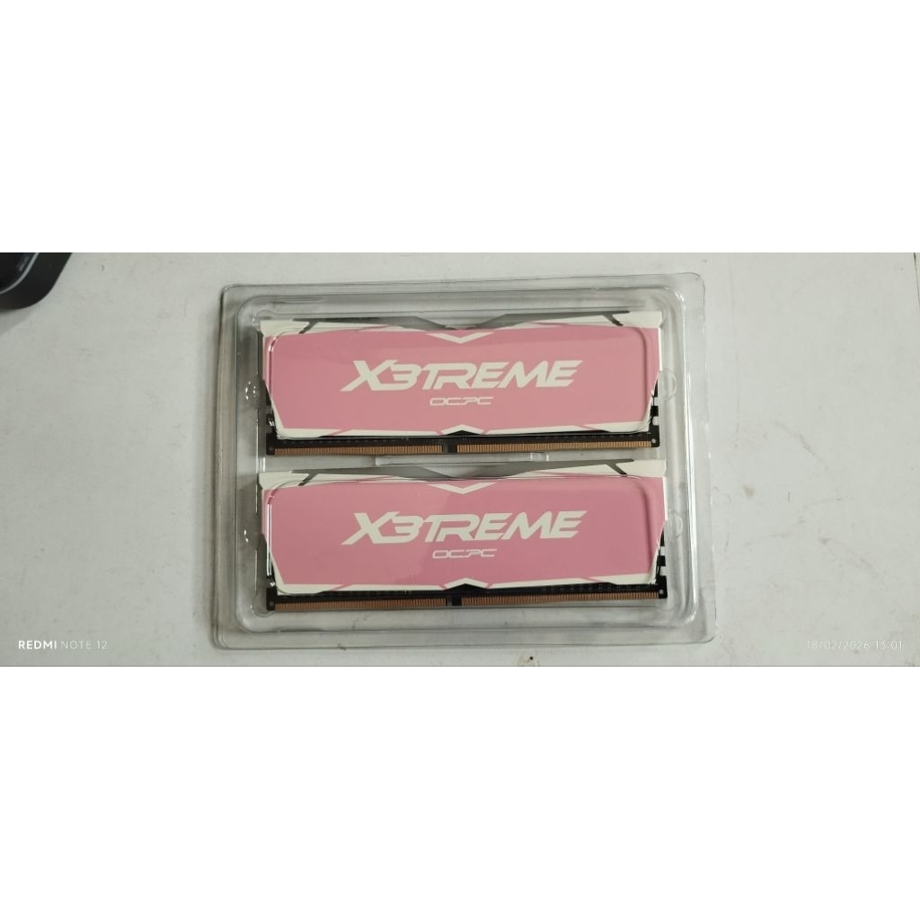 Ram ddr4 Ocpc(ของแท้จร้า) รุ่น X3treme rgb 16Gb(8×2) 3600 Mhz. Cl18 ประกัน Banana it  09-12-2030.
