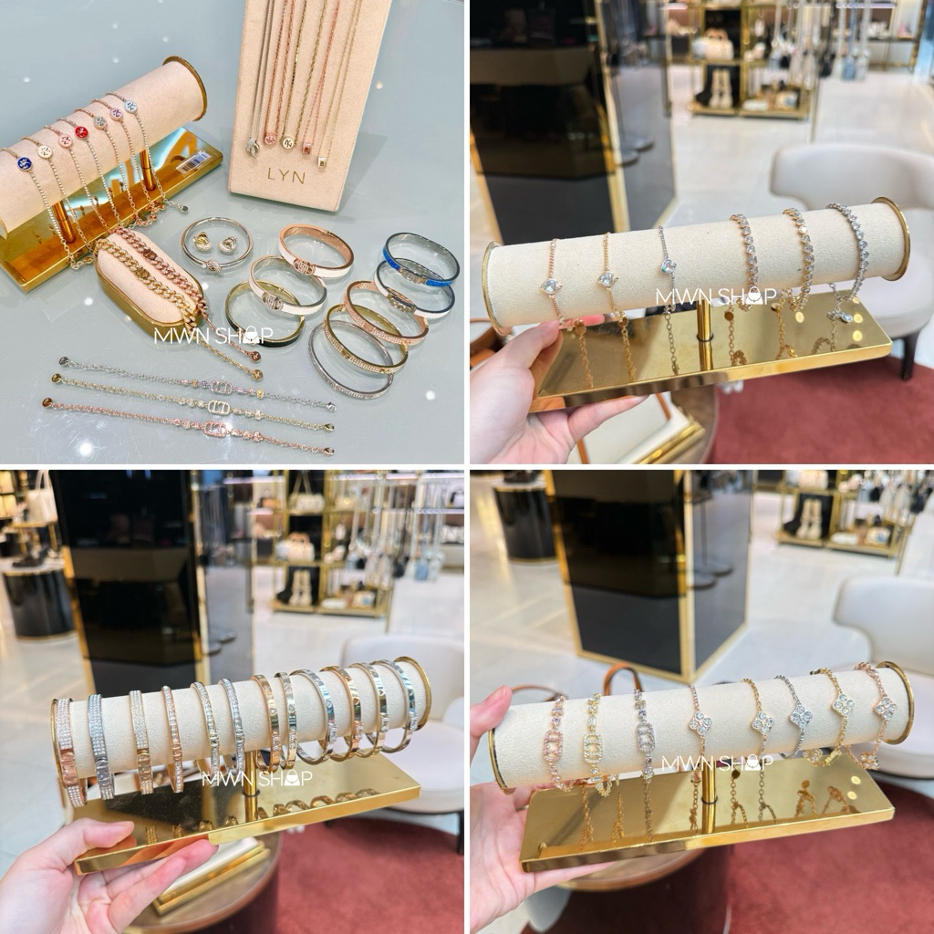 Lyn เครื่องประดับ jewelry มีโค้ดลด30% สร้อยข้อมือ,กำไล,สร้อยคอ เครื่องประดับ พร้อมกล่อง ถุงกระดาษ ขอ