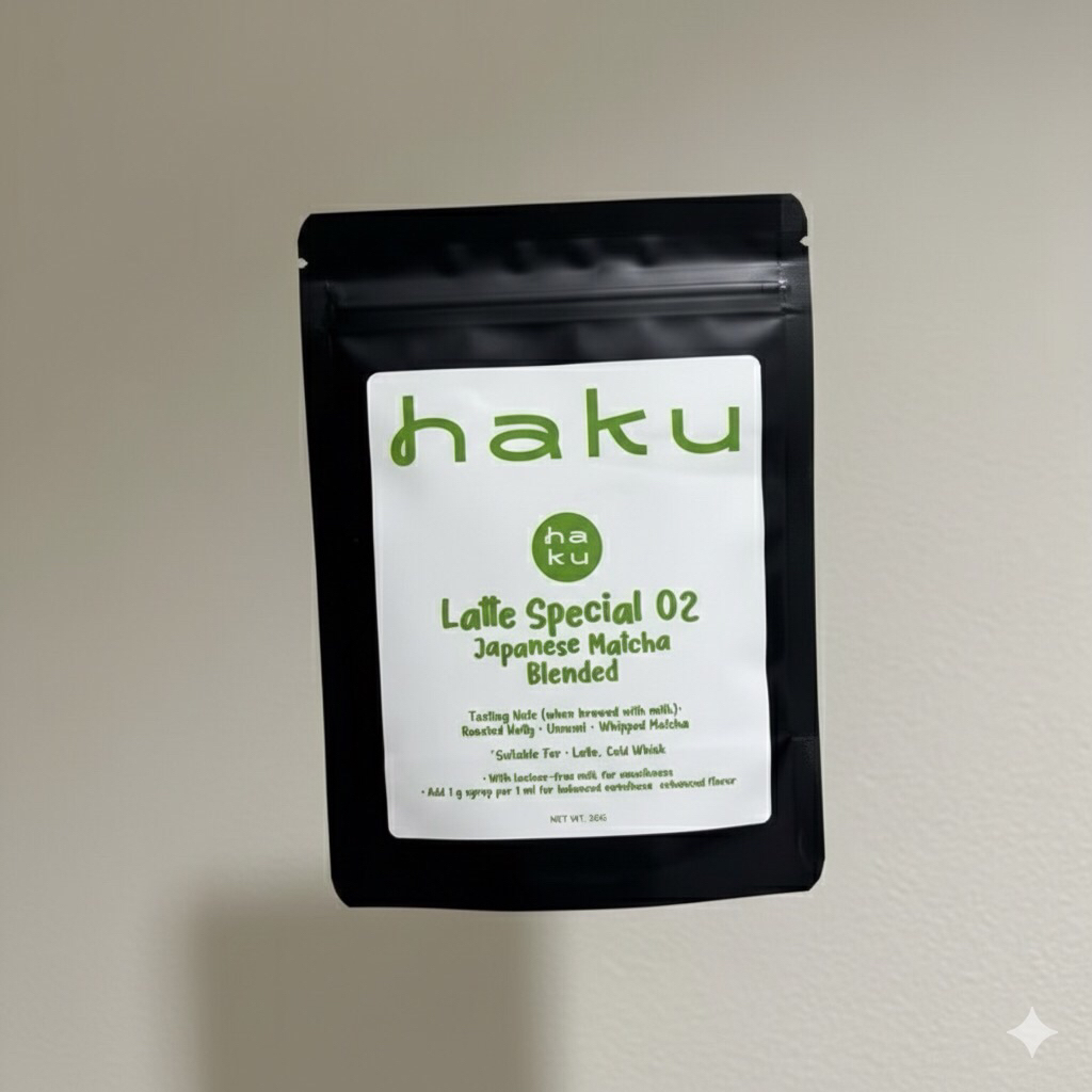 (พร้อมส่ง)Haku matcha - Yame Latte Spec.01,02