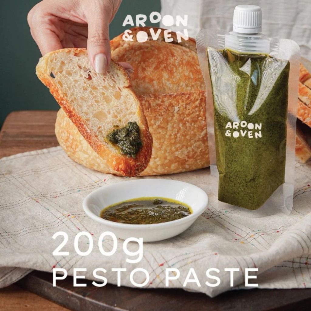 pesto paste ซอสเพสโต้ ทานคู่ขนมปัง 200g (cheese or vegan)ร้าน Whole Wheat House
