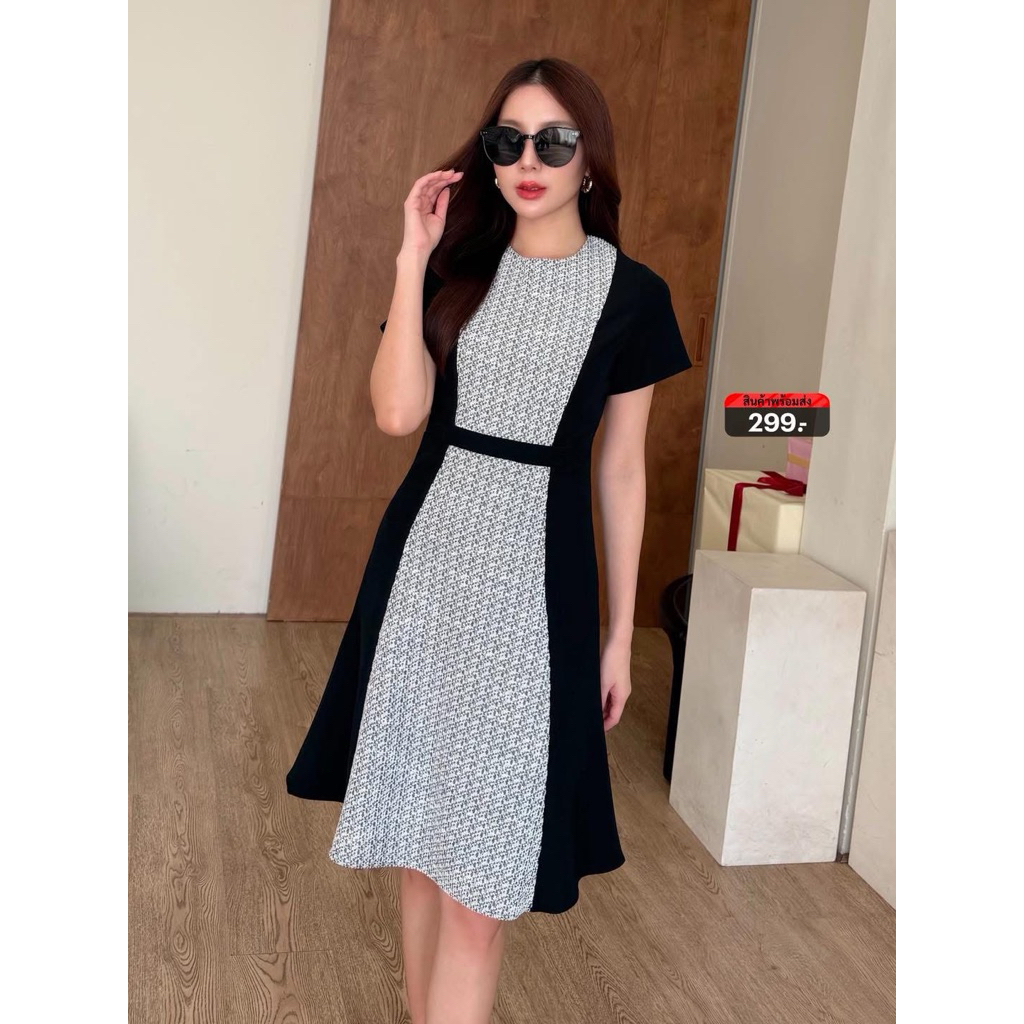 เดรส Cocoa brown สีดำ