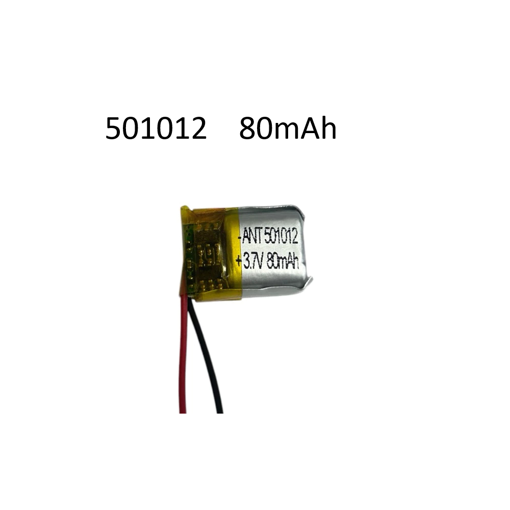 501012 80mAh สำหรับซ่อมหูฟังขนาดเล็ก ชาร์จใหม่ได้ หูฟังบลูทูธ TWS mp3 mp4 – โปรปัง