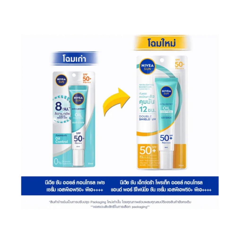 นีเวีย ซัน เซรั่มกันแดดผิวหน้า SPF50 PA+++ ขนาด 15-30 มล. (แบบหลอด) กันแดดนีเวีย รูปที่ 3