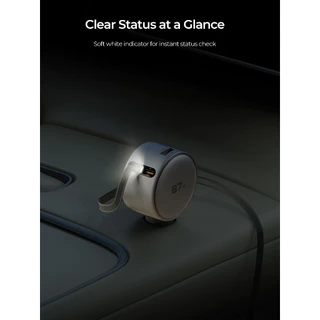 AUKEY CC-P5 67W ที่ชาร์จในรถยนต์ Car Charger พร้อมสายชาร์จในตัว ชาร์จ 3 เครื่อง