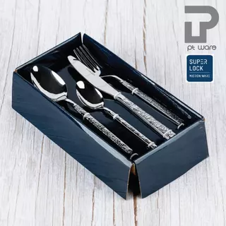Superlock Micronware ช้อนส้อม ชุดช้อนส้อม-มีด สแตนเลสพรีเมี่ยม เกรด410