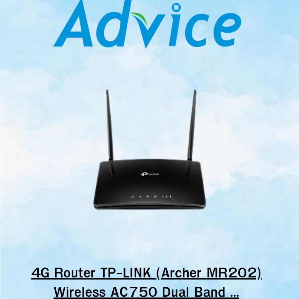 TP-LINK 4G Router (Archer MR202) Wireless AC750 Dual Band - A0166448