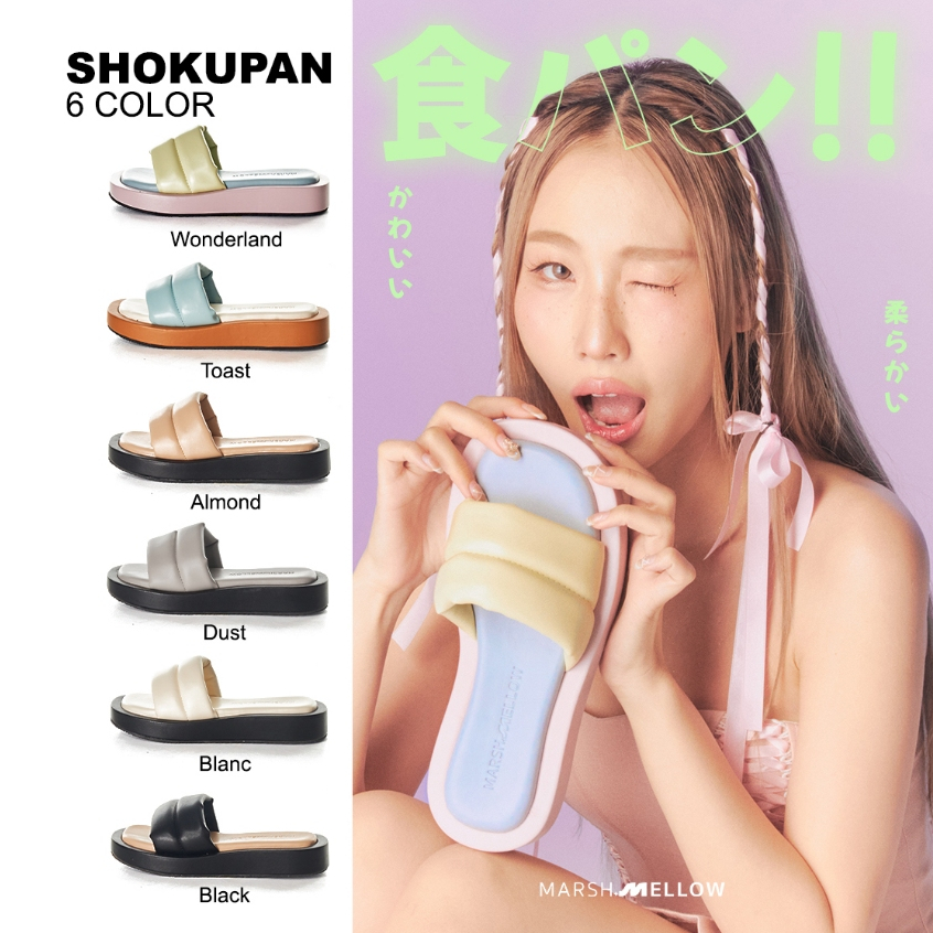 SHOKUPAN - MARSHMELLOW น้องรองเท้าส้นตึก1.5นิ้ว สุดคาวาอี้