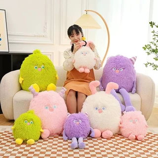 (DD shöp) ตุ๊กตามอนสเตอร์ก้อนขน Fluffy Monster นุ่มนิ่ม สำหรับตกแต่งห้อง