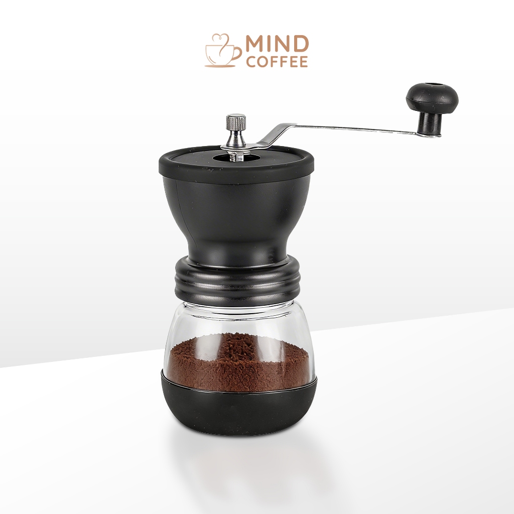 เครื่องบดกาแฟวินเทจ ที่บดเม็ดกาแฟ Coffee Bean Grinder ใช้งานง่าย ขนาดกะทัดรัด พกพาสะดวก MindCoffee