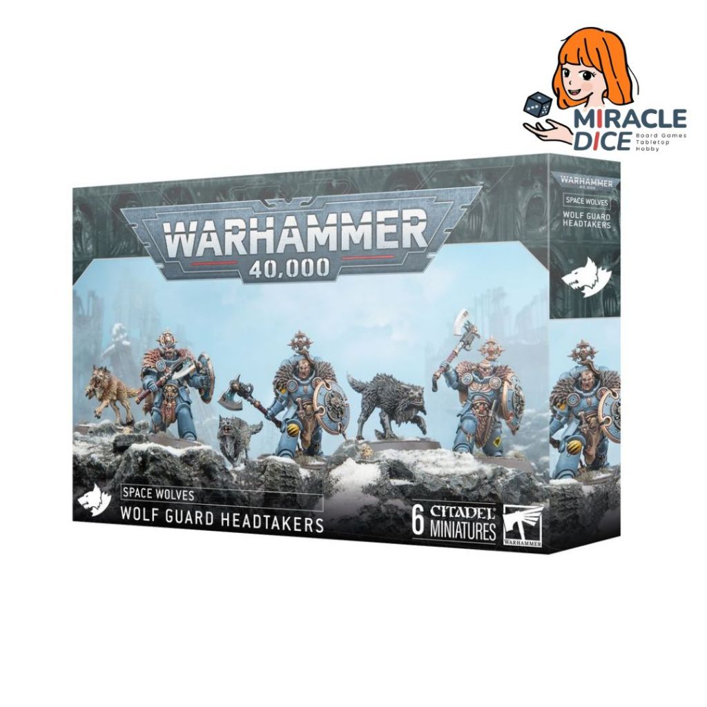 [พร้อมส่ง] Warhammer 40K : Space Wolves : Wolf Guard Headtakers