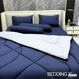 ชุดเซตผ้านวม 6 ชิ้น พิมพ์ลายการ์ตูน ห่มสบาย ผ้าปูยางยืดรอบผื…