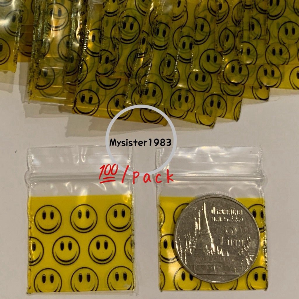 ถุงซิปจิ๋ว 3x 2.5 cm. ถุงซิปล็อคขนาดเล็ก 100 ใบ