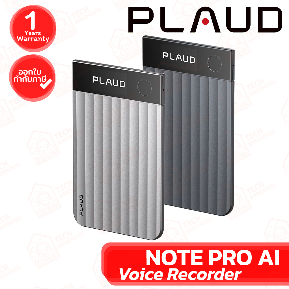 PLAUD NOTE PRO AI Voice Recorder [Black, Silver] เครื่องบันทึกเสียง AI อัจฉริยะ ของแท้ ประกันศูนย์ 1