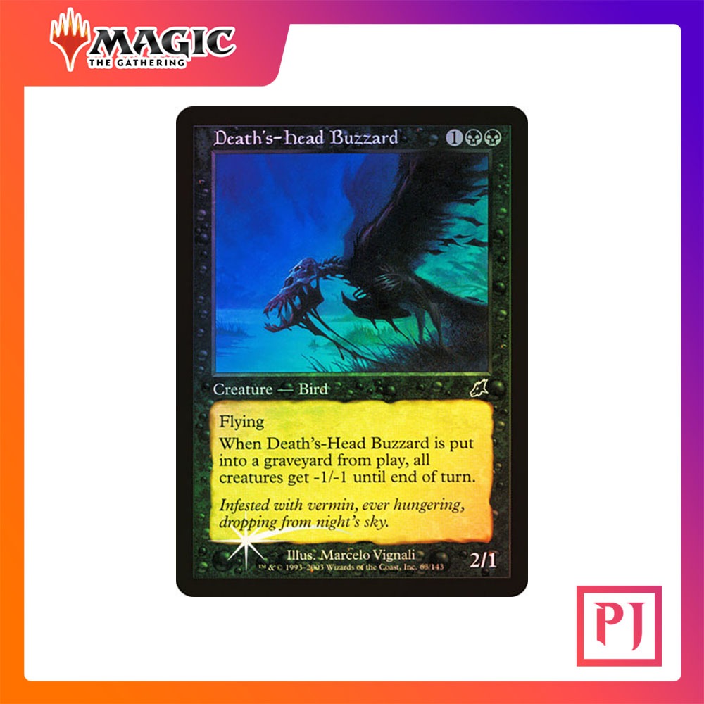 [MTG] Death's-Head Buzzard [SCG] [BLACK] [COMMON] [FOIL] [ENG] (การ์ดเมจิค / Magic the Gathering)