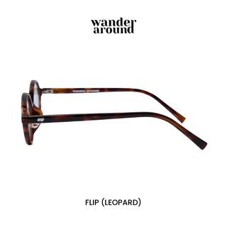 WANDER AROUND GLASSES FRAME - FLIP (Leopard) แว่นตา