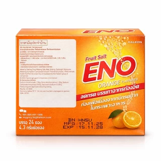 [1กล่อง24ซอง] Eno อีโน รสส้ม และรสมะนาว ลดกรด บรรเทาอาการท้องอืด