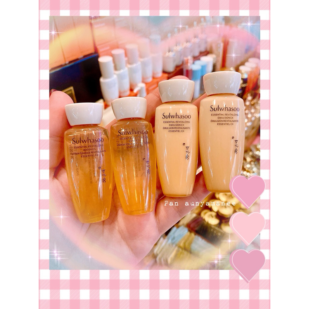 ♥️(น้ำตบ/อิมัลชั่น)(✅ของแท้💯%‼️)Essential Revitalizing Water EX15ml/Emulsion15ml ♥️