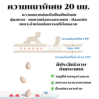 [ ส่งทุกวัน ] หนา2cm แผ่นรองคลานพับได้ XPE แผ่นรองคลาน ที่รองคลานเด็ก สำหรับเด็กทารกโดยเฉพาะ