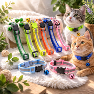 ปลอกคอแมว ปลอกคอสุนัข ปลอกคอ ตัวล็อคธรรมดา ตัวล็อคนิรภัย มีแ…