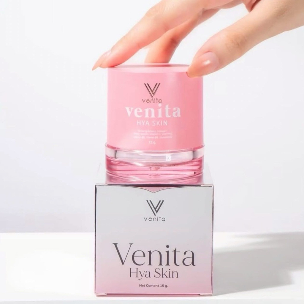 ครีมเวนิต้า ขนาด 15 กรัม ครีมเวนิตาแพคเกจใหม่ 15 กรัม Venita Hya Skin 15 g.