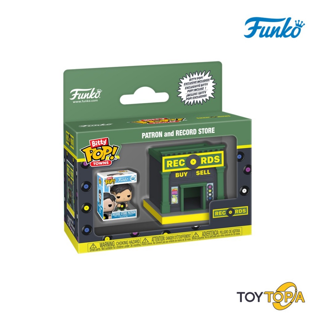 (93098) Patron & Record Store Bitty POP! Town: Bitty City by Funko