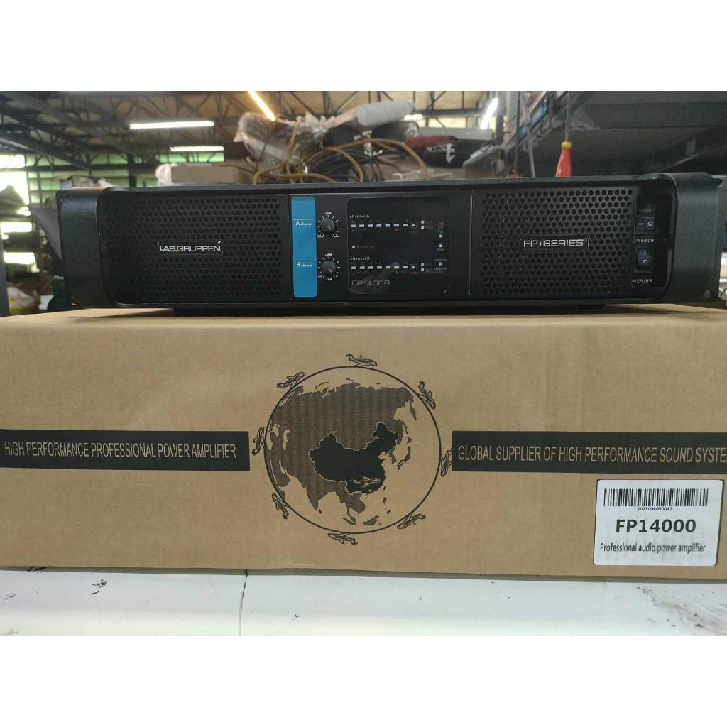 Lab.gruppen FP14000q กำลังขับ 2100w วัตต์ที่ 8 โอห์ม และ 4000 วัตต์ ที่ 4 โอห์ม สามารถขับซับเบสได้สบ