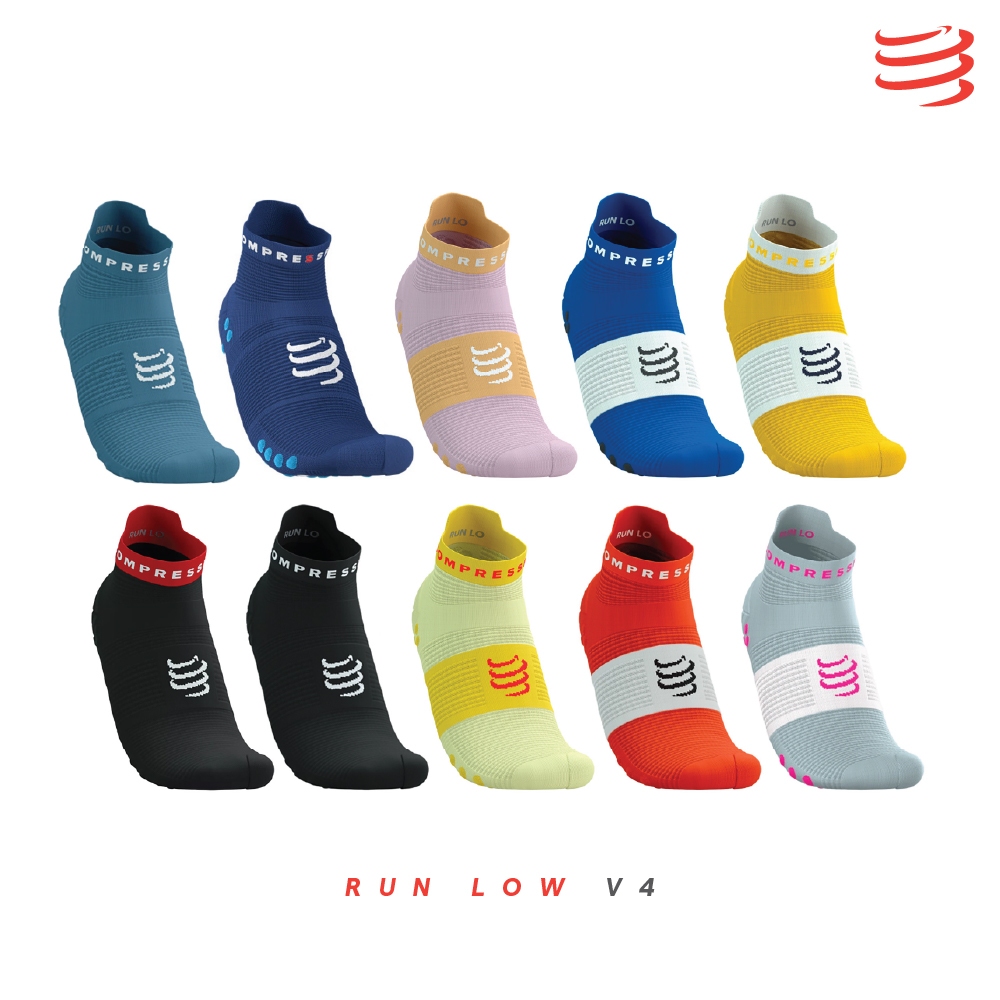 COMPRESSPORT PRO RACING SOCKS V4.0 RUN LOW | ถุงเท้าวิ่ง