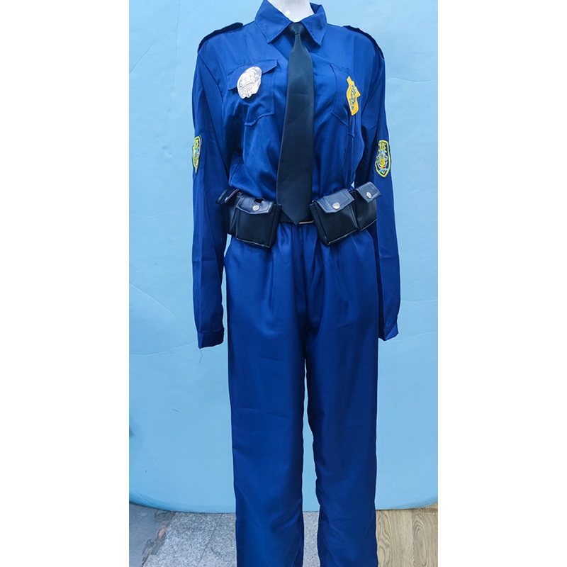 นิคคอสเพลย์เครื่องแต่งกายหนัง【S-2XL】 DokiDoki-N ผู้ชายสีดำตำรวจเครื่องแต่งกายสวนสัตว์คอสเพลย์ชุดฟ็อกซ์