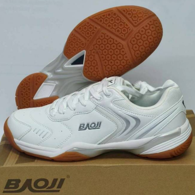 Baoji รองเท้าแบดมินตันผู้ชาย รุ่น BJM1133 สีขาว-เทา 1,890 THB
