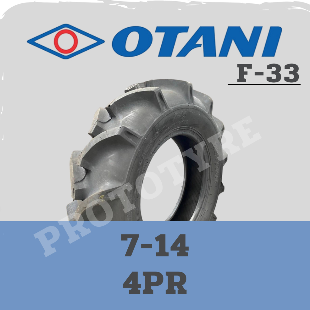 ยางรถไถ 7-14 4PR ยี่ห้อ OTANI รุ่น F-33