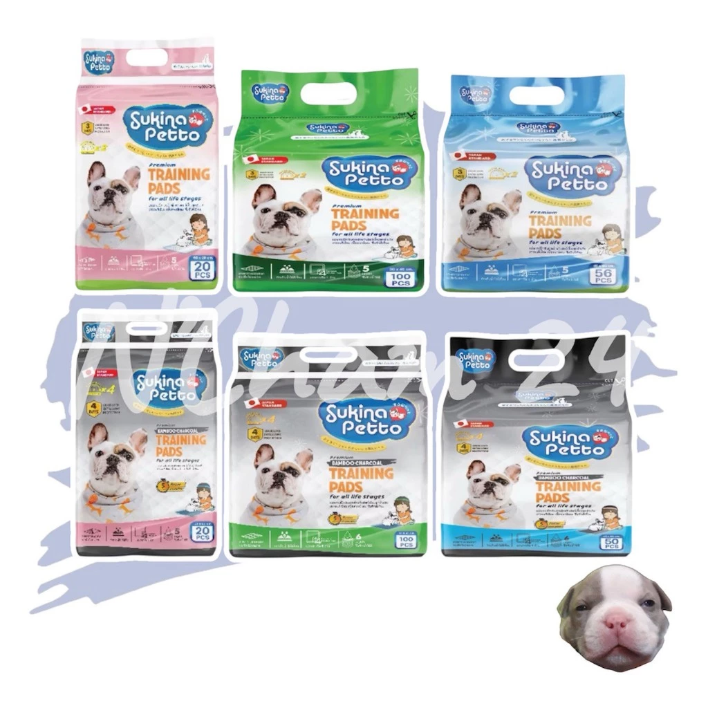 Sukina Petto Training Pad for Dog แผ่นรองซับอย่างหนา แผ่นรองฉี่สุนัขเกรดพรีเมี่ยม