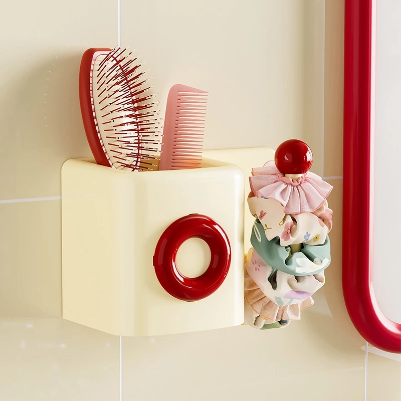 กล่องเก็บหวีเครื่องประดับผมแบบติดผนังWall mounted hair accessory comb storage box