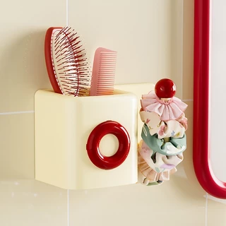 กล่องเก็บหวีเครื่องประดับผมแบบติดผนังWall mounted hair accessory comb storage box