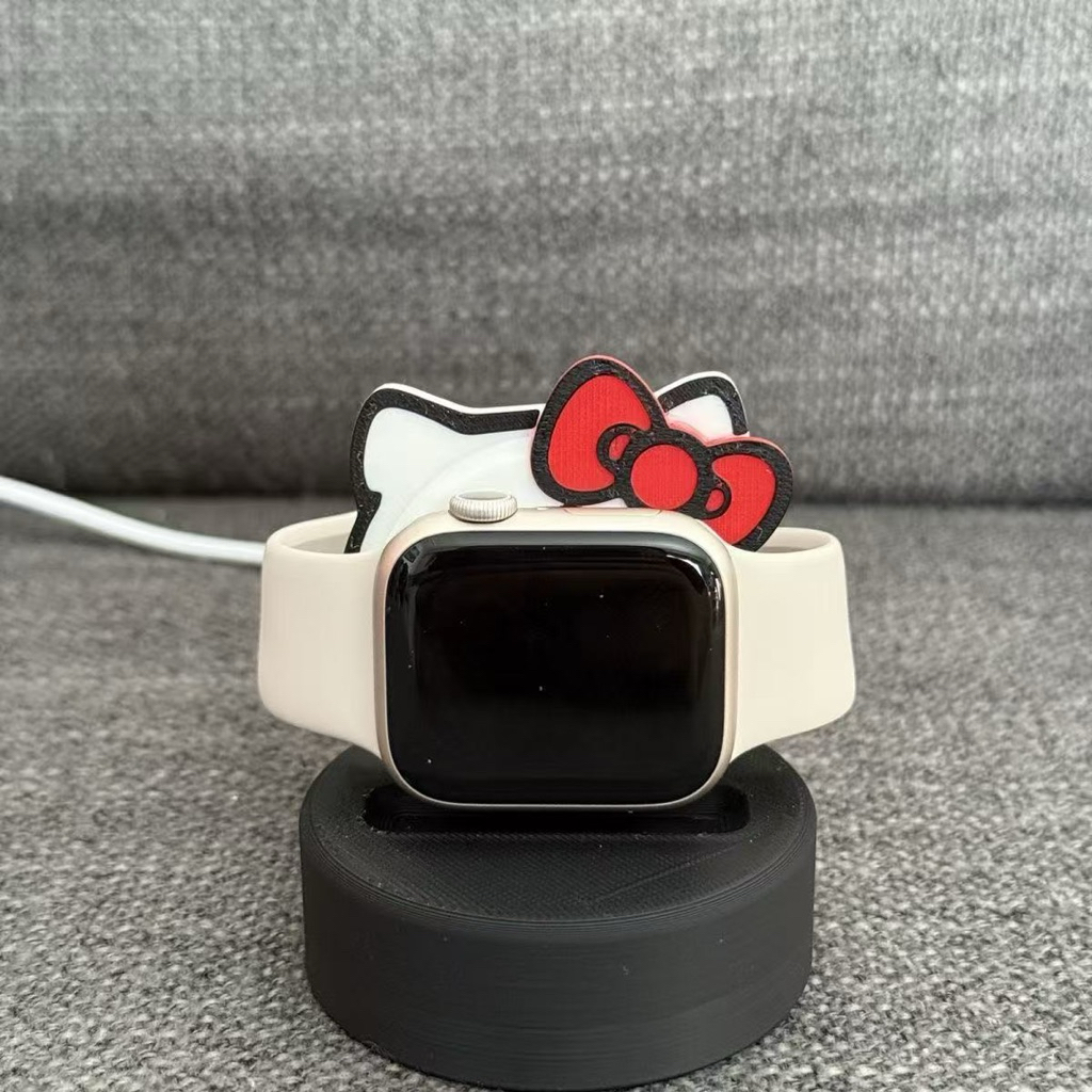 🎀⌚️{พร้อมส่ง! }Hello Kitty ที่วางนาฬิกาตอนชาจ ที่วางนาฬิกา คิตตี้ น่ารักมาก🎀⭐️🧤⌚️