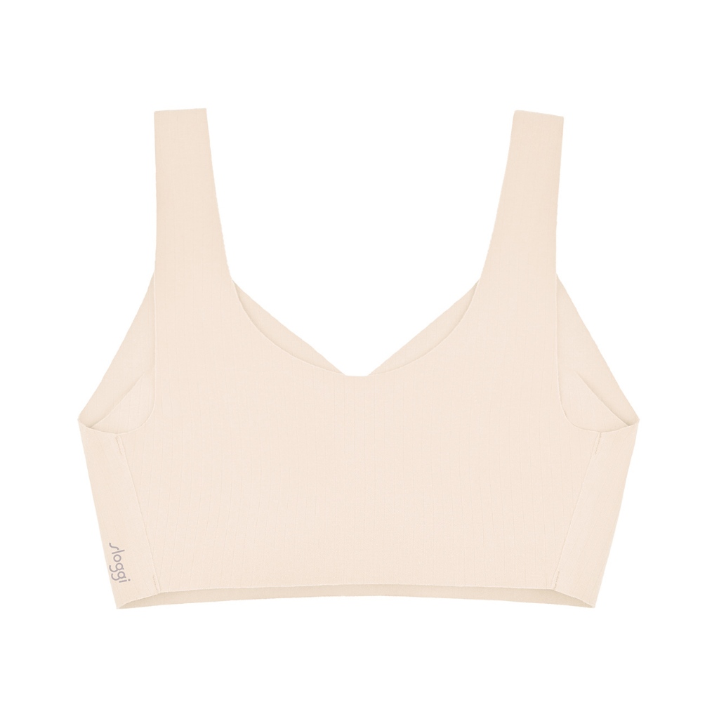 sloggi เสื้อชั้นในไม่มีโครง รุ่น sloggi ZF Natural Bralette AX รหัส 10227470 สีเนื้อ 3559