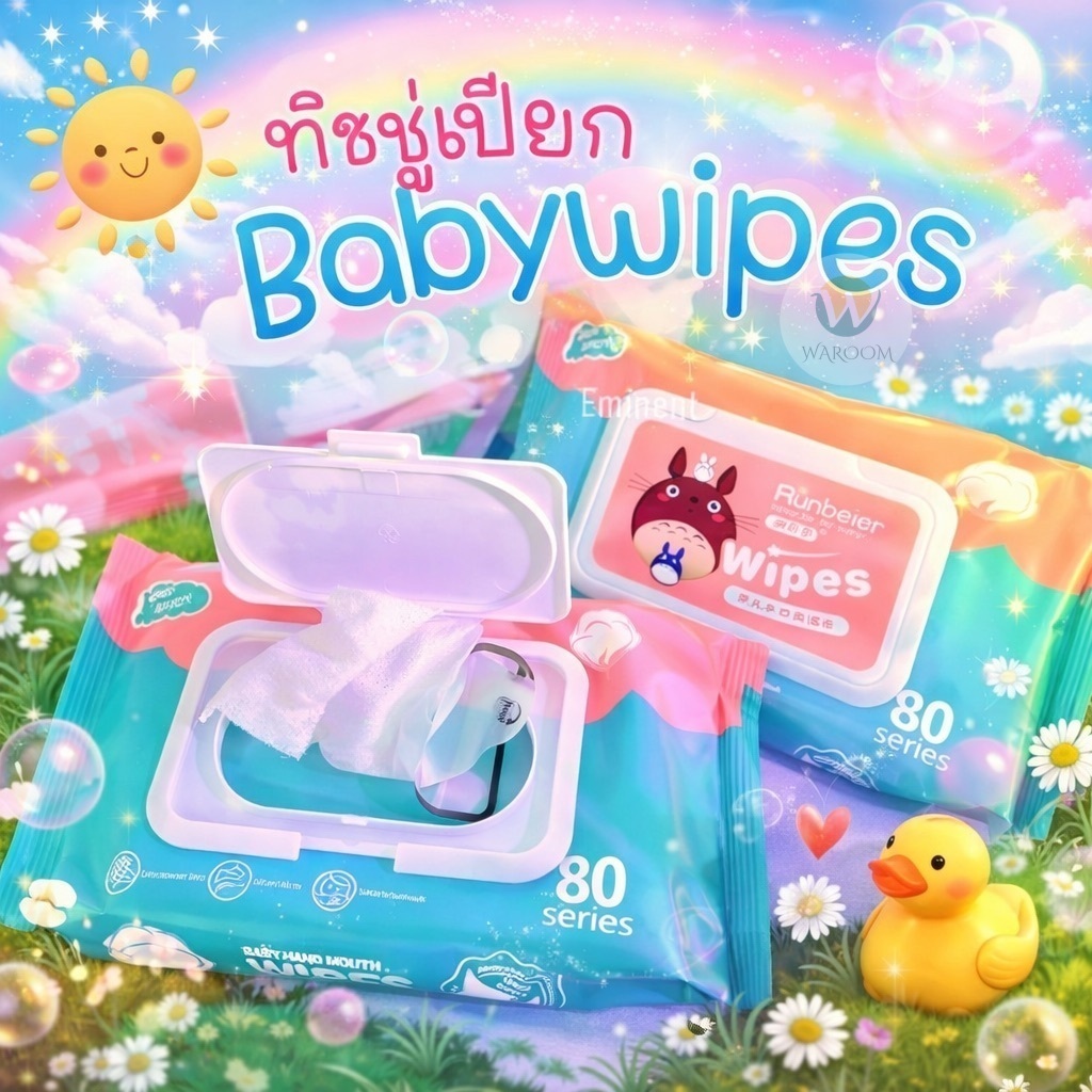 ส่งฟรี ทิชชู่เปียก ทิชชู่เปียกสำหรับเด็ก กระดาษเปียก มีให้เลือกหลายแบบ ไม่มีแอลกอฮอล์ ผ้านุ่ม ใช้ได้ทุกวัย