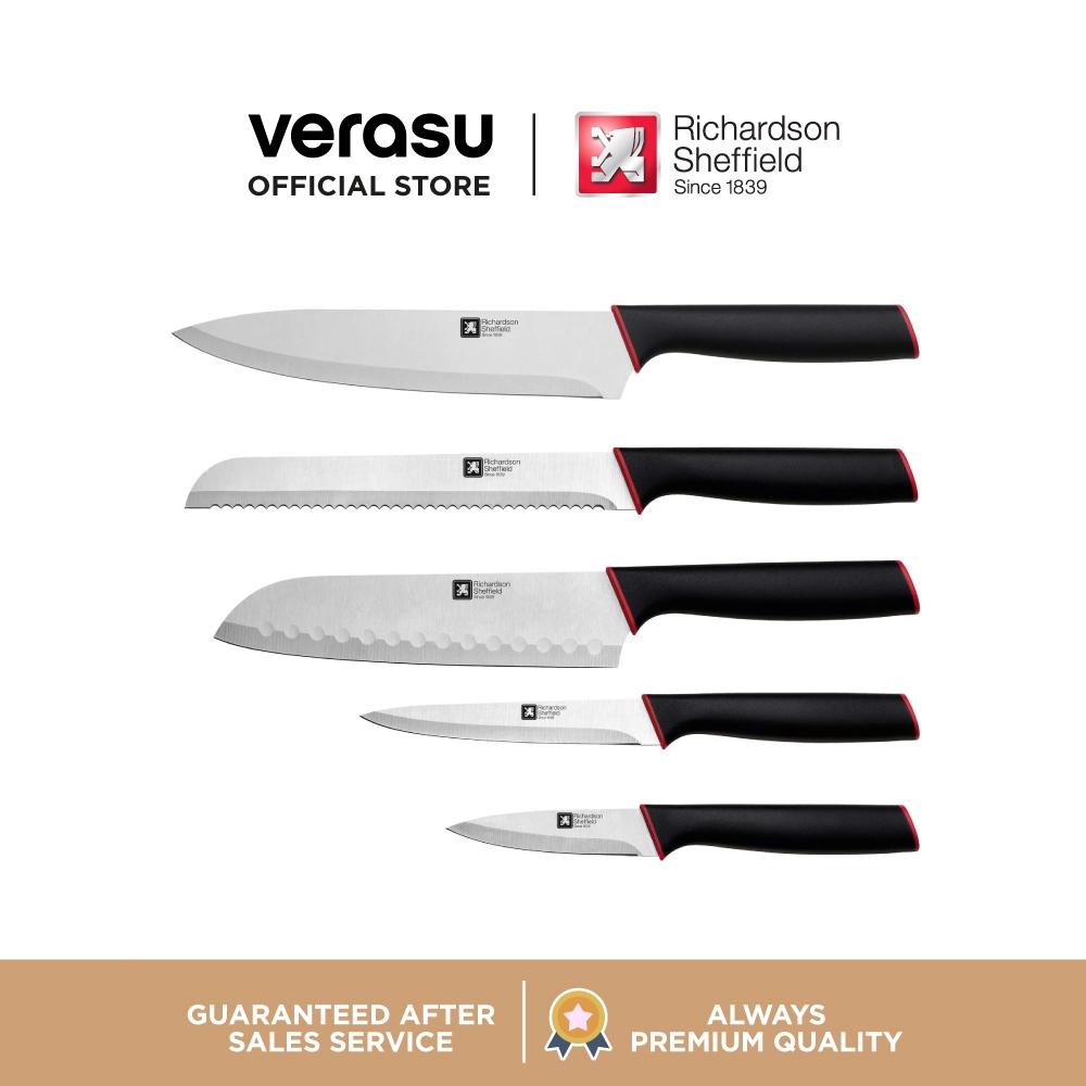 RICHARDSON SHEFFIELD ชุดมีด 5 เล่ม บลิสเตอร์การ์ด Mira รุ่น RIC-R330AARB60Z36