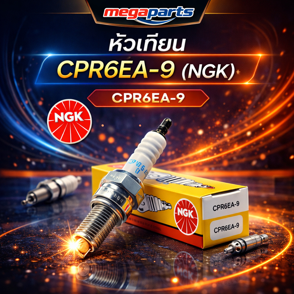 หัวเทียน CPR6EA-9 (NGK) C 125 / CT 125 / CZ-I 110 / DREAM 100I / DREAM 110I / MONKEY / WAVE 125I (Megaparts Store)
