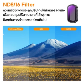 K&F CONCEPT 3in1 ฟิลเตอร์แม่เหล็ก CPL & ND8/16 & 1/4 Black Mist Filter for DJI Osmo Pocket 3/4