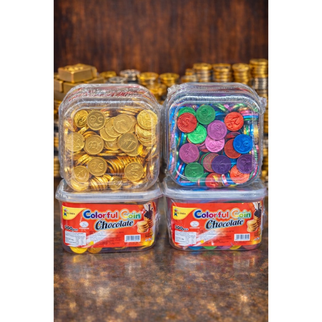 ช็อกโกแลตเหรียญทอง/เหรียญสี(Chocolate Coins) 280-300 ชิ้น