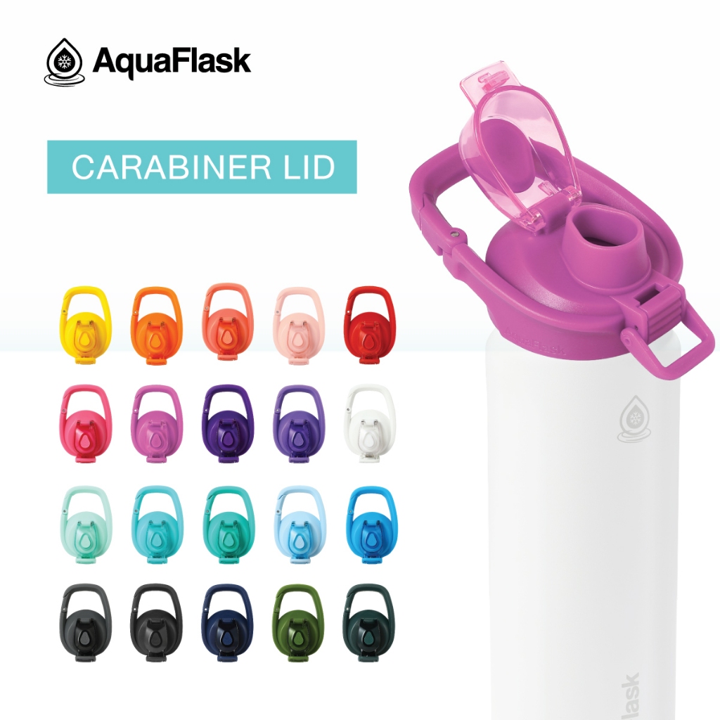AquaFlask Carabiner Lid Cap (14-64oz) - ฝาคาราบิเนอร์ ยกดื่ม (ขนาด 14-64 ออนซ์)
