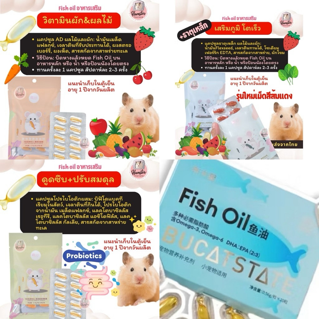 [hamsterthailand]อาหารบำรุงสัตว์ฟันแทะ แฮมเตอร์  เม่น