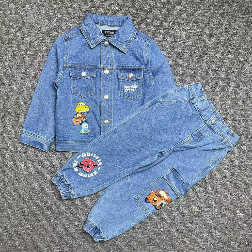 ชุดเซทยีน car maqueen ชุดเด็กหล่อ